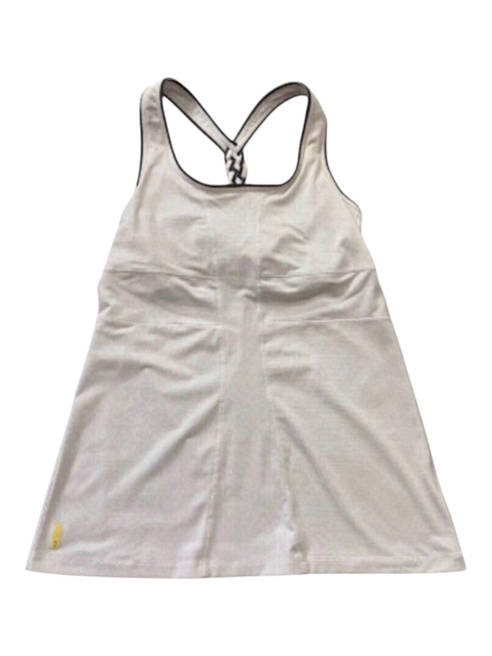 LOLE ecru tank top racer back white self bra lightweight yoga sport Small